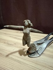 Vintage 1930's Lady Nymph Car Mascot Hood Bonnet Ornament Deco Poss Desmo