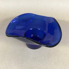 Vintage Cobalt Blue Art Glass