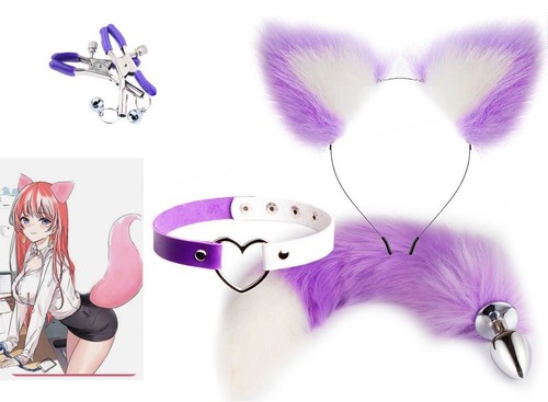 Halloween fox fur tails - fox, plush