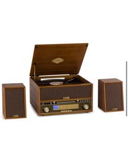 Belle Époque 1910 Retro Turntable with Speakers – Vintage Style