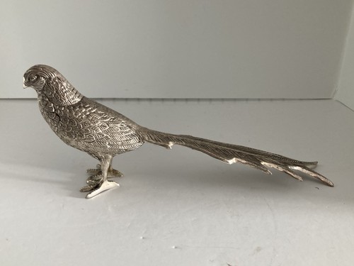 Vintage silver plated pheasant - vintage,