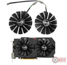 ASUS GTX 1050 Ti STRIX & RX 580 570 470 DUAL - Replacement Cooler Fan Set (95mm)