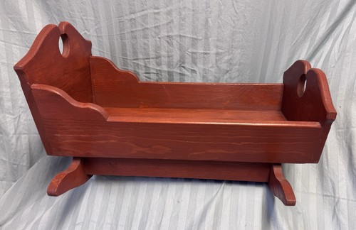 Vtg handmade wooden baby - handmade,