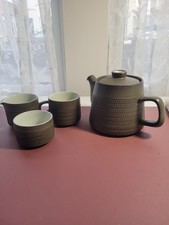 Vintage Denby Chevron Teapot