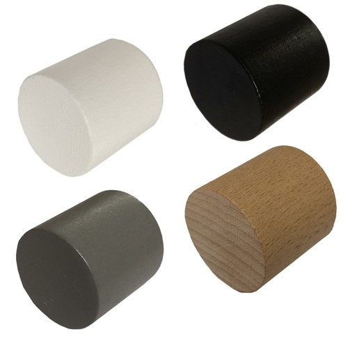 Wooden finials curtain pole - finials,