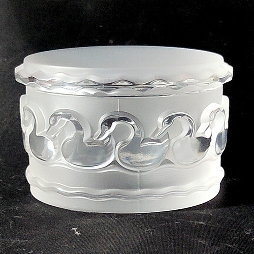 Lalique canards powder box - lalique,