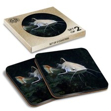 2 x Boxed Square Coasters -