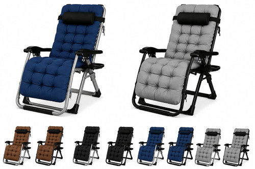 Reclining garden chair padded - garden,