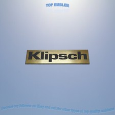 KLIPSCH emblem brusch badge logo decal sticker plate car audio aufkleber 3