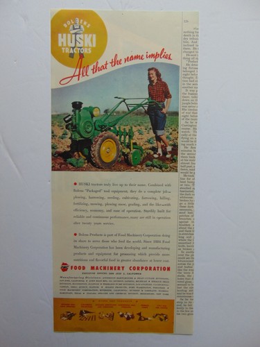 1947 bolens huski tractor - tractor, art