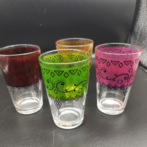 Moroccan tea glasses x4 - moroccan, glasses.
