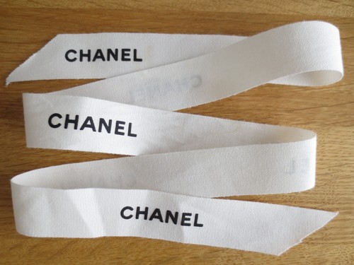 Chanel white embossed designer - embossed,