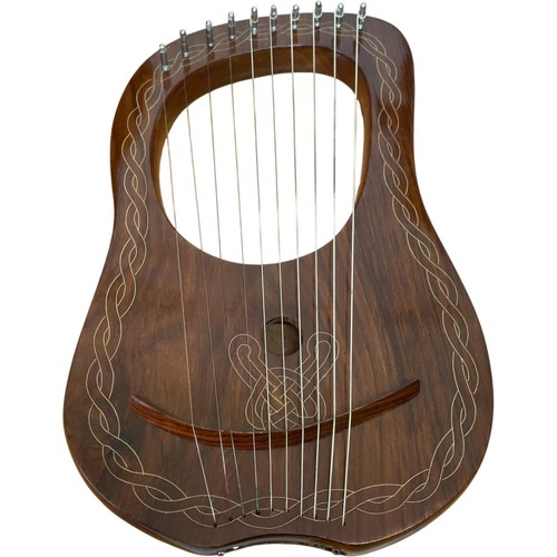 Wooden celtic lyre harp - celtic, 10