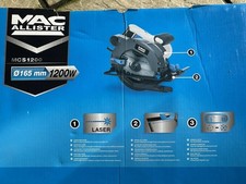 Mac Allister Circular Saw Electric MCS1200 Soft Grip 165mm Heavy Duty 1200W