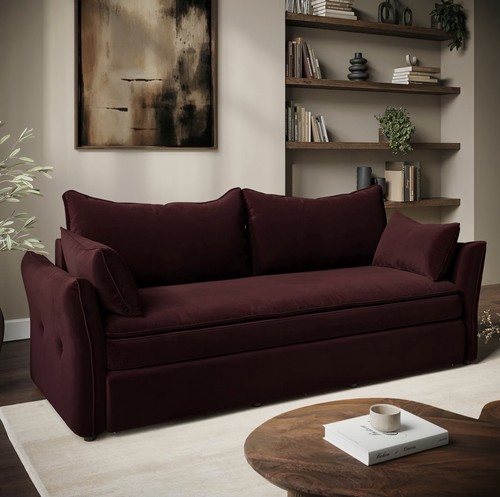 Sofa bed seater velvet - sofa,