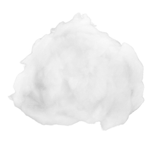 White polyester fiber - white,