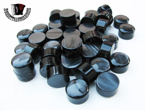 Accordion buttons black pearl - buttons,