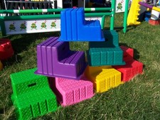 PORTABLE 2 STEP HORSE MOUNTING BLOCK British Made 🌞Stepper FREE UK SHIPPING