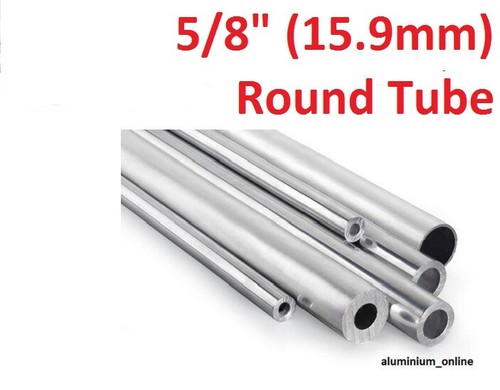 Aluminium round tube 8 - aluminium, 5/8