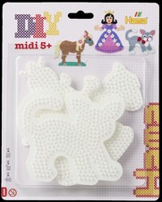 x3 White Hama Pegboards Pack -