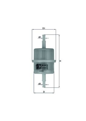 Mahle kl63of fuel filter fits - mahle,
