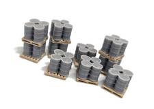 TT Gauge 1/120 Pallets and Barrels Model Railway Scenery