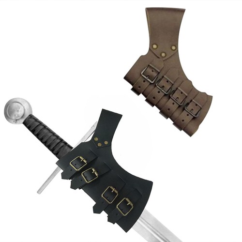 Leather medieval sword frog - medieval,