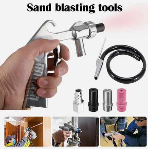 Sandblaster sand blasting - sand, gun