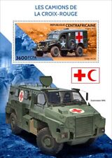 Red Cross Trucks Military Vehicles MNH Stamps 2022 Central African Republic S/S