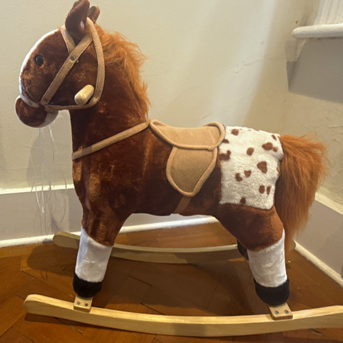 Plush rocking horse - rocking,