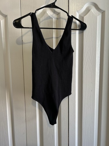 Nikibiki black thong bodysuit - black,