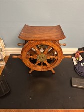 Nautical 15” Wheel Table