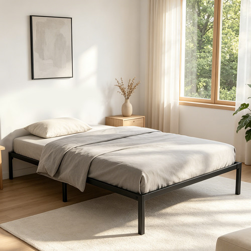 Strong single bed 3ft metal - bed,