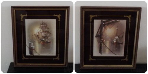 Sale two vintage framed - two,