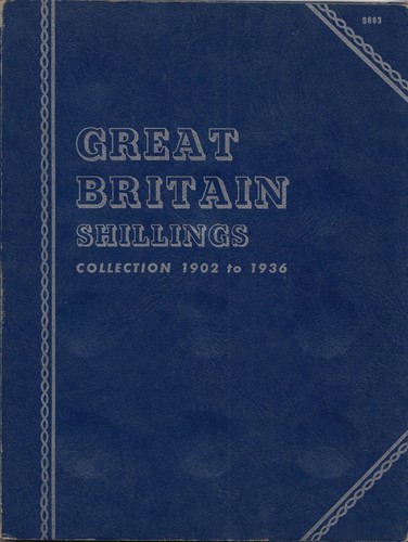 Whitman folder shillings - folder, coins