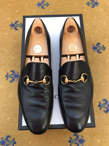 Gucci loafers leather shoes - loafers,