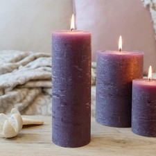 Rustic Dark Purple Pillar
