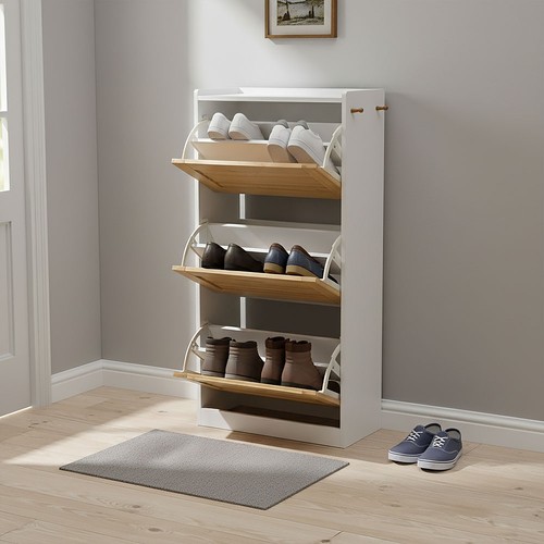 Wooden flip drawers shoe - drawers,
