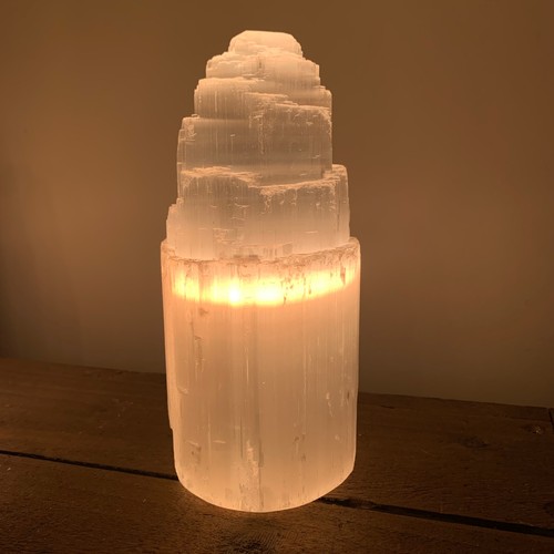 Selenite lamp - lamp, (small)