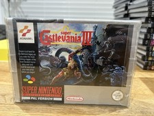 Super Castlevania IV PAL Super Nintendo SNES Cartridge and Box