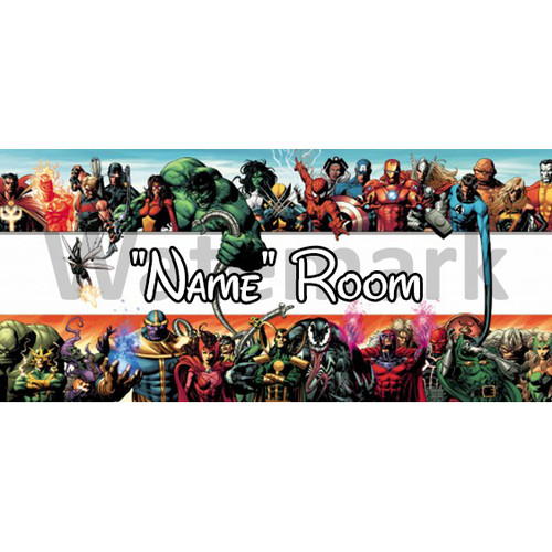 Marvel bedroom door sign - bedroom,