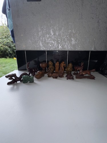 Job lot vintage hand carved - job,