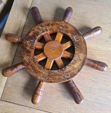 Ornamental Wooden Ships Wheel