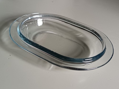Pyrex vintage clear glass lid - clear,