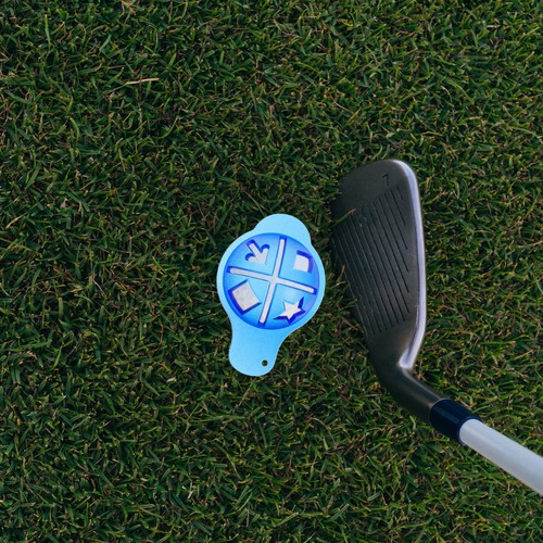 Portable golf ball line - portable, marker