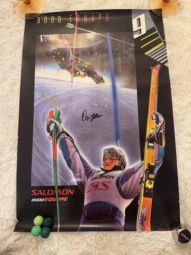 Vintage salomon ski - ski, poster