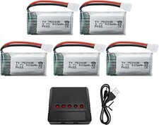 5PCS 3.7V 400mAh Lithium