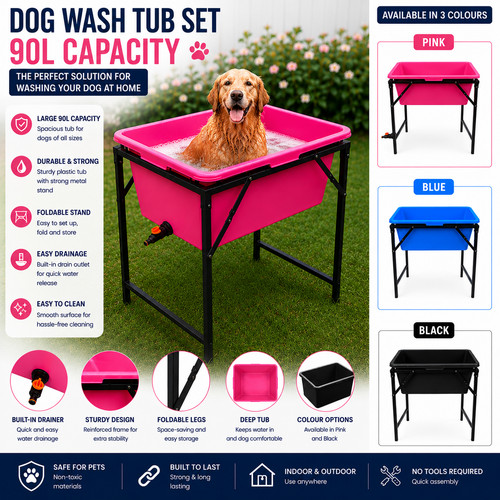 Dogwash bathing tub with - bathing,