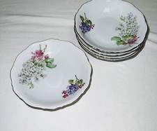 4 Mitterteich BAVARIA LILAC 7 3/4” FLAT SOUP BOWLS