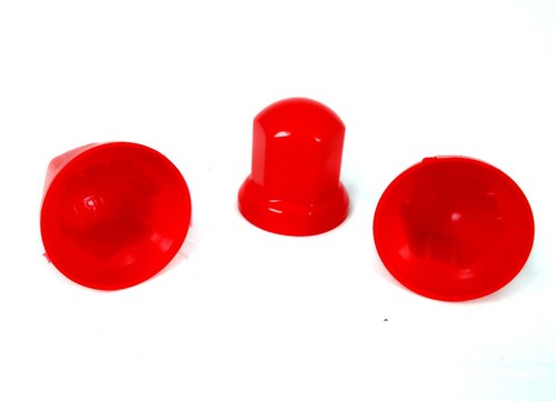 32mm red plastic wheel - red,